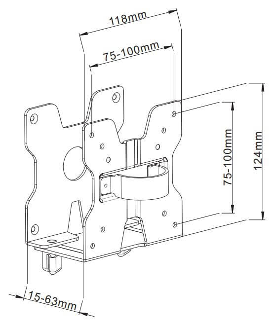 FlexMount Mini CPU Holder - Ergometric