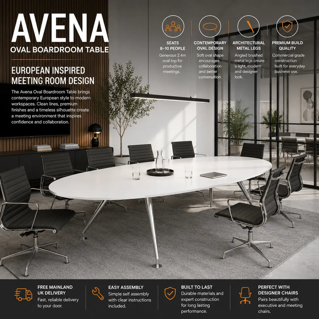 Avena Oval Boardroom Table
