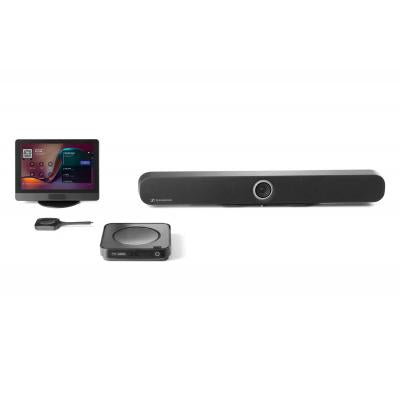 Barco & Sennheiser Bar M with ClickShare Hub Core and Control Panel