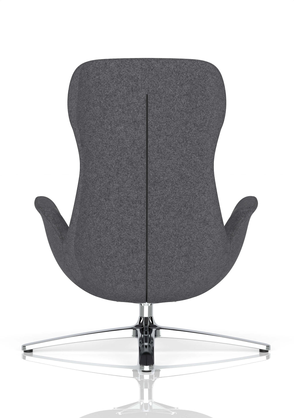 Etta Dark Grey Cashmere Lounge Chair