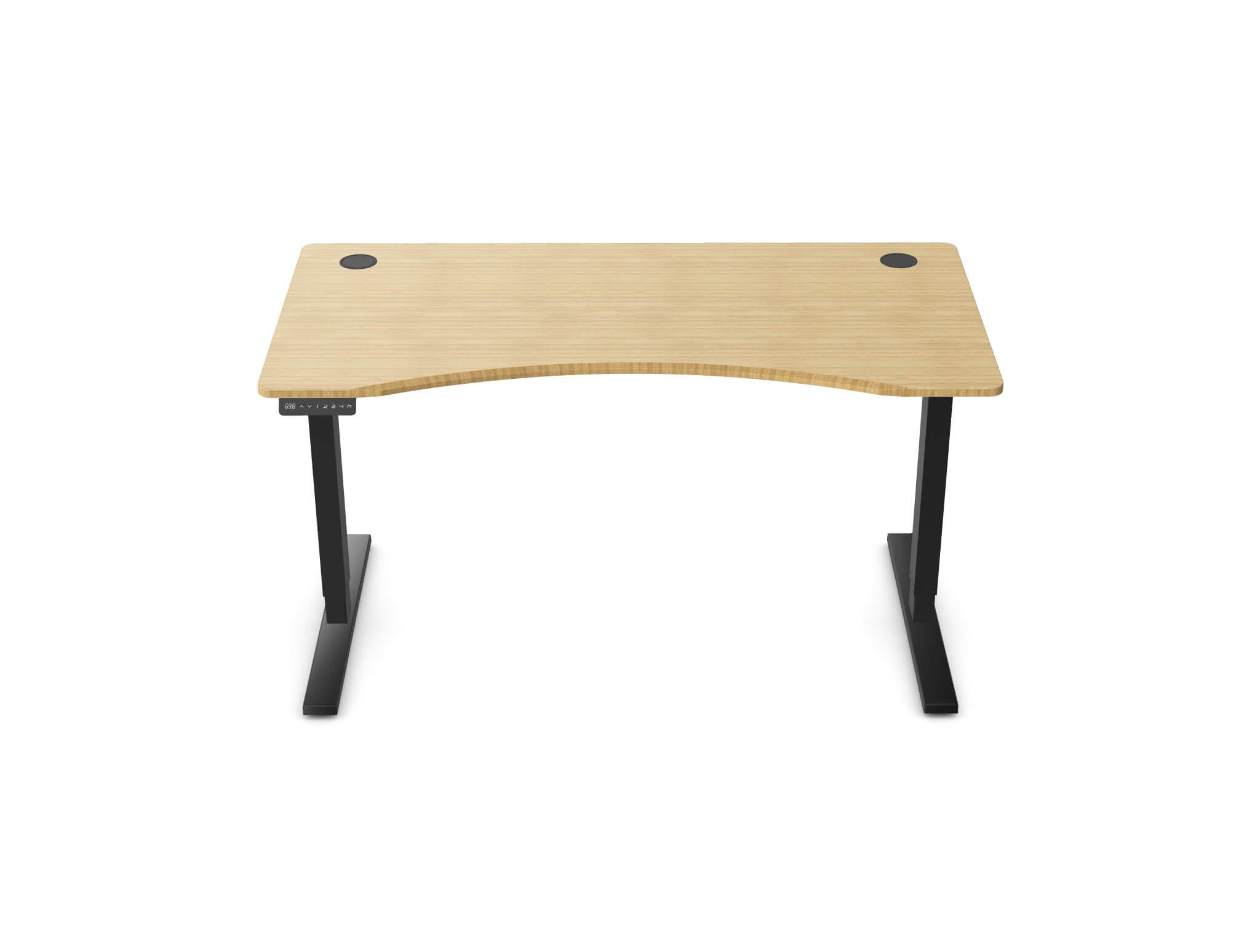Zen Bamboo Curve Sit-Stand Desk - Ergometric