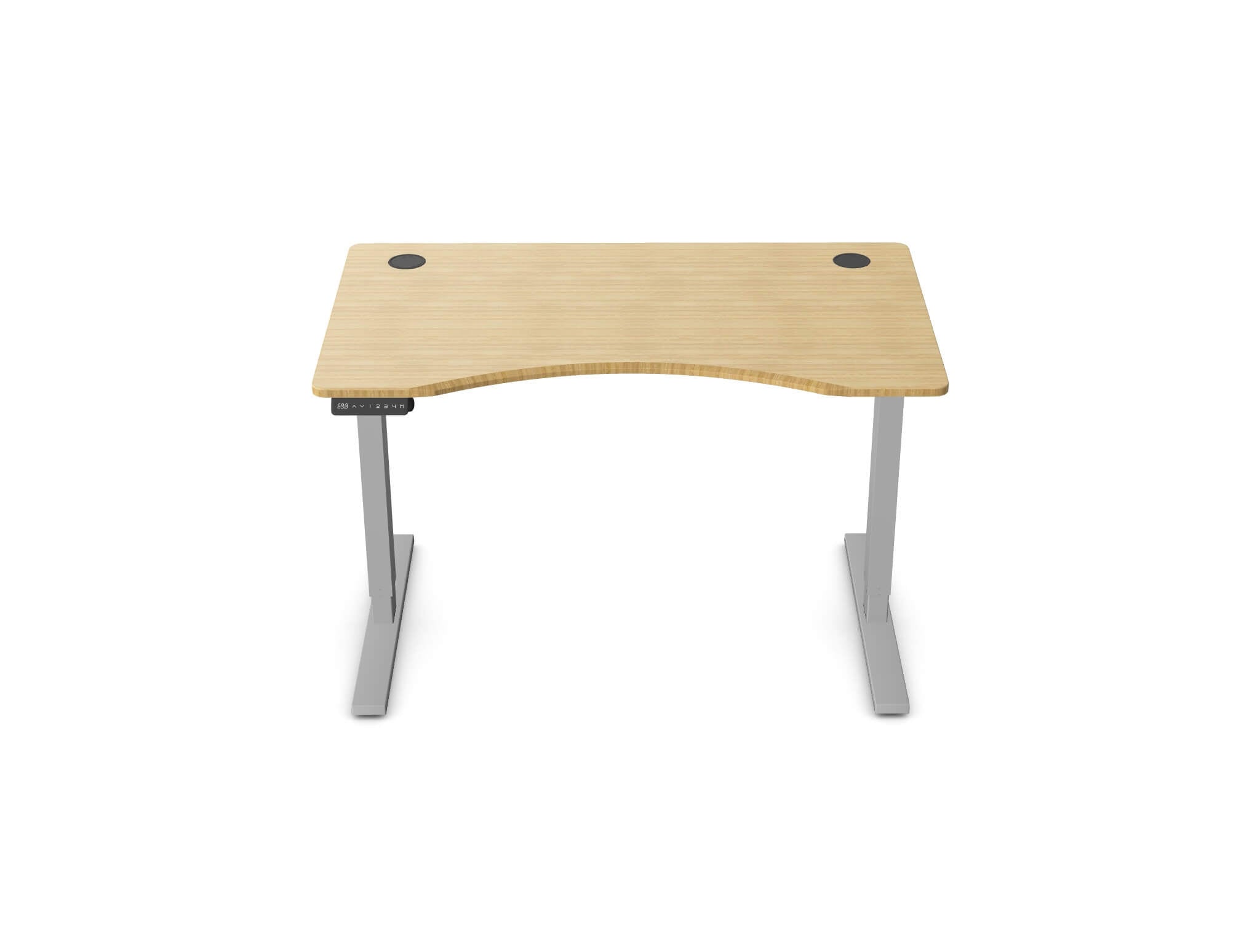 Zen Bamboo Curve Sit-Stand Desk - Ergometric