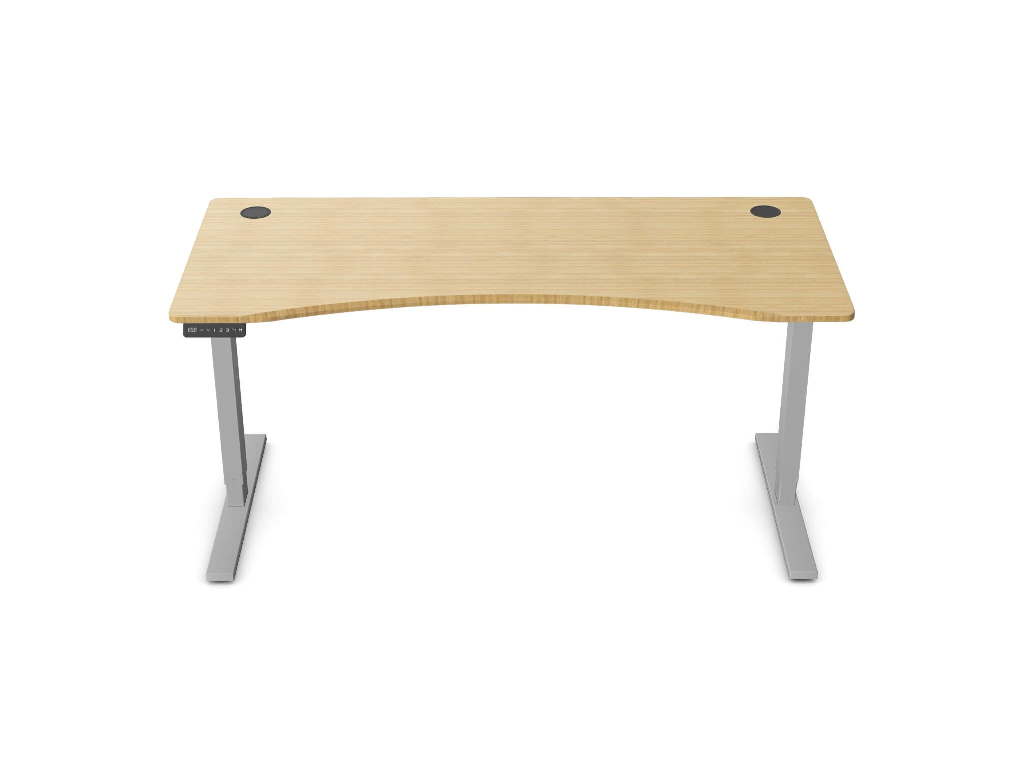 Zen Bamboo Curve Sit-Stand Desk - Ergometric