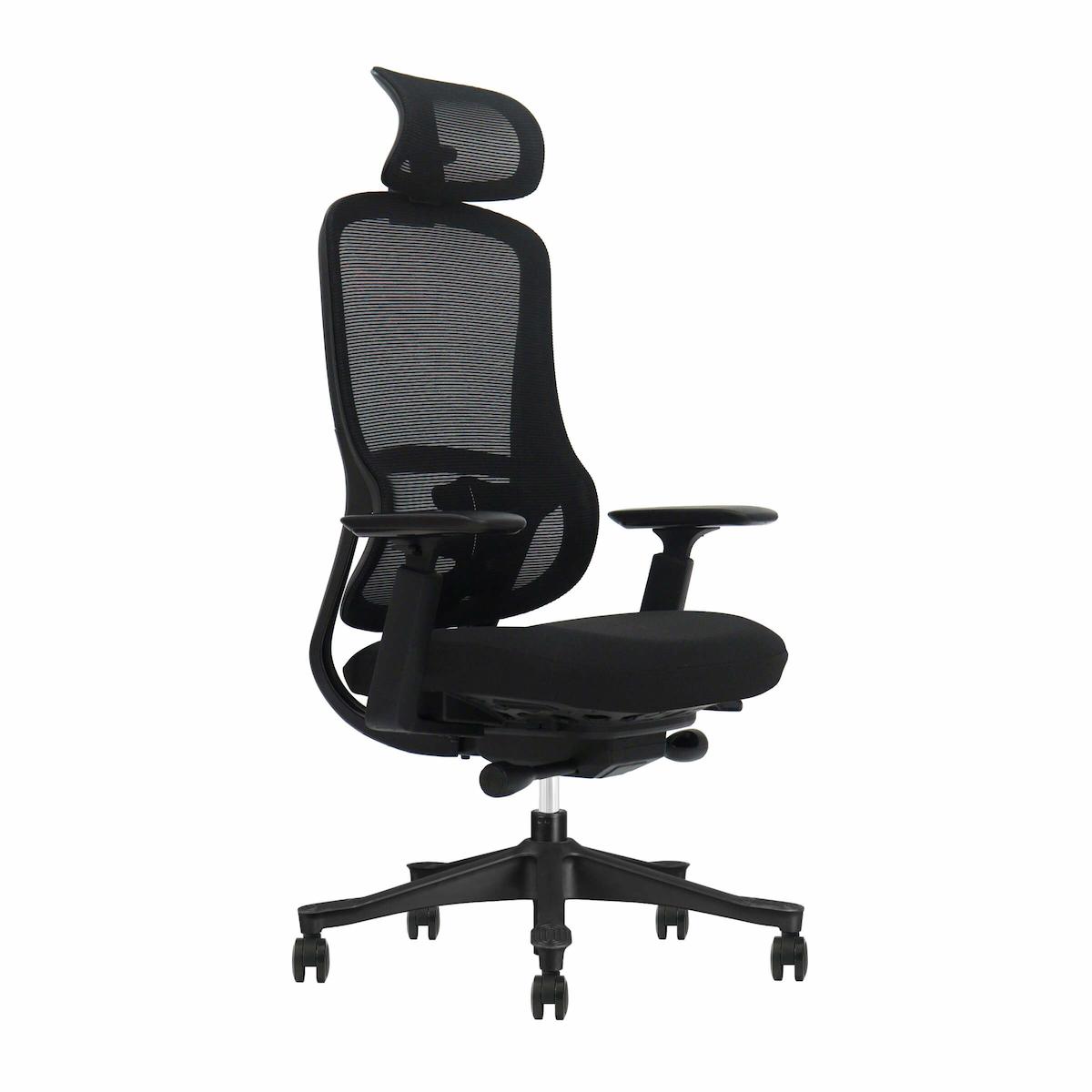 Side view of the Everything Chair showing seat depth and height