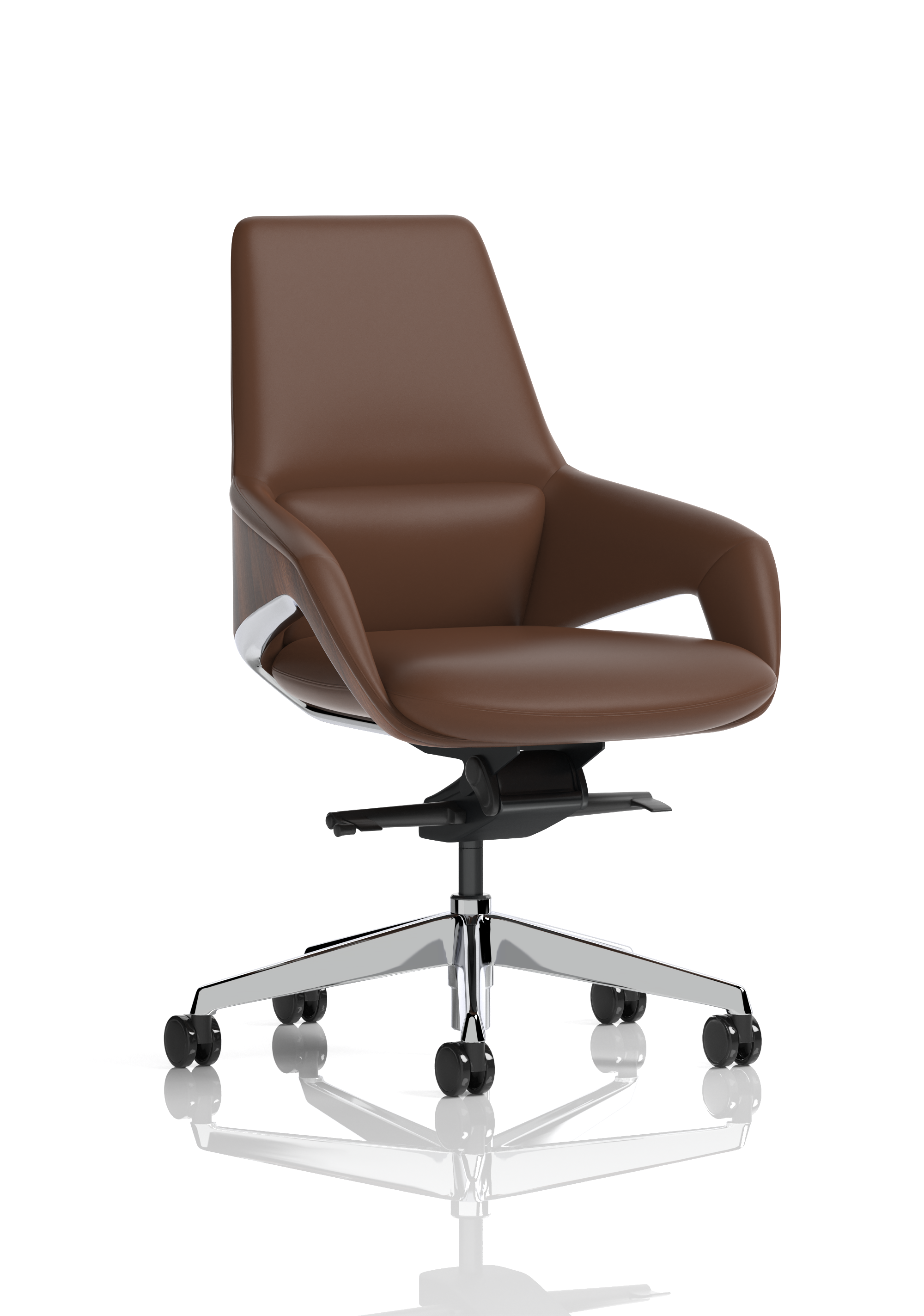 Olive High Back Executive Office Chair - Brown