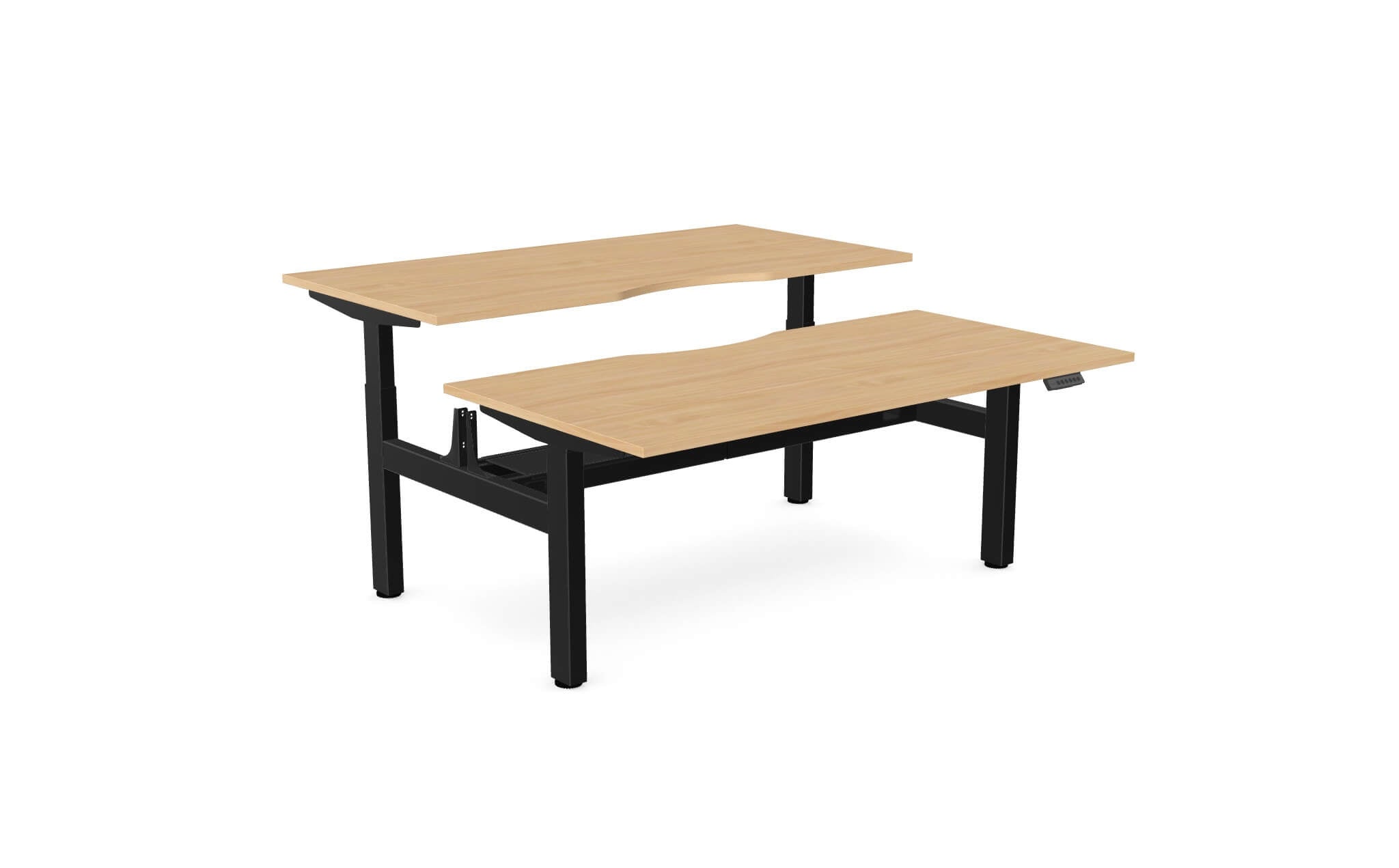 Aviator Two-Person Sit–Stand Desk