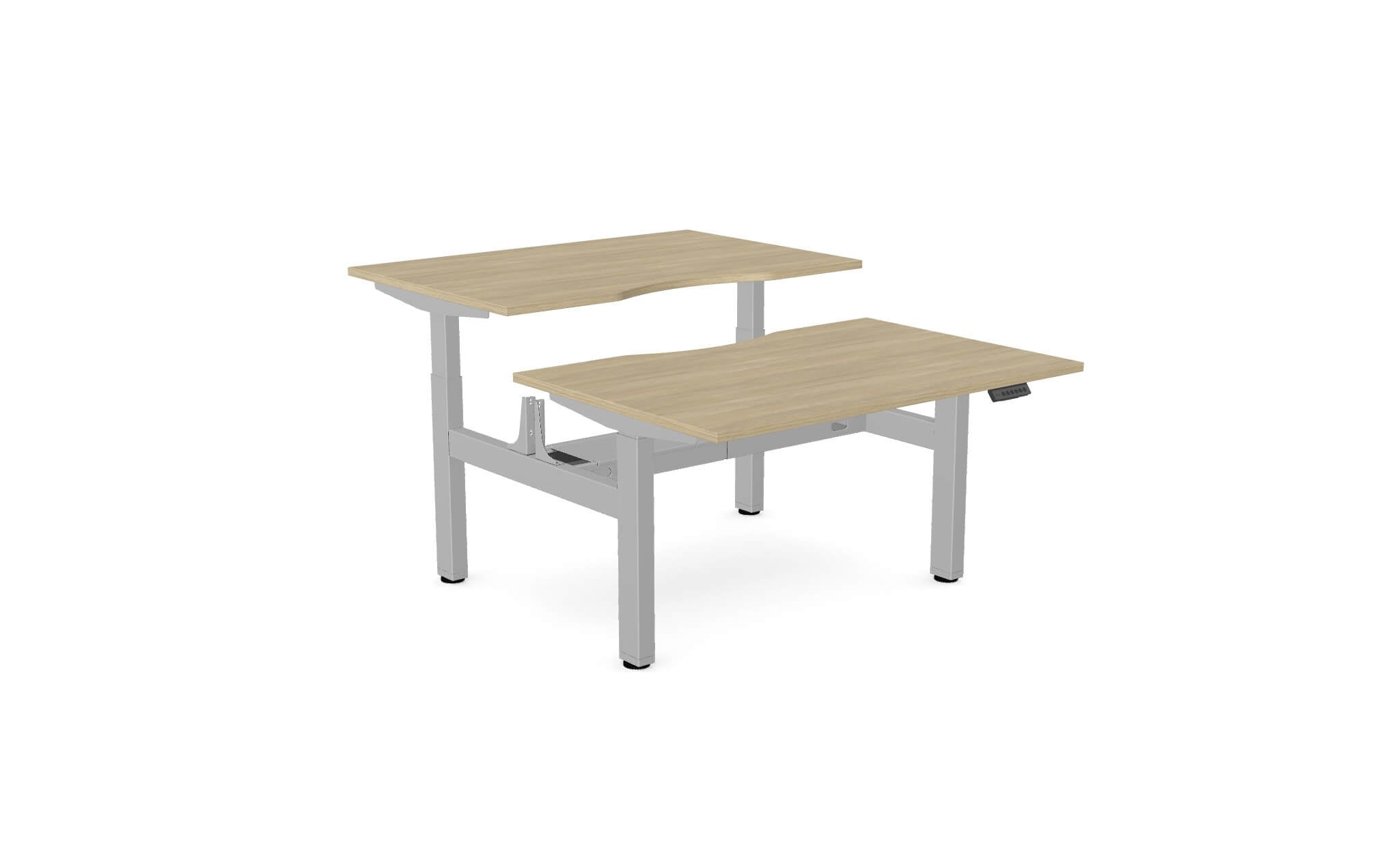Aviator Two-Person Sit–Stand Desk