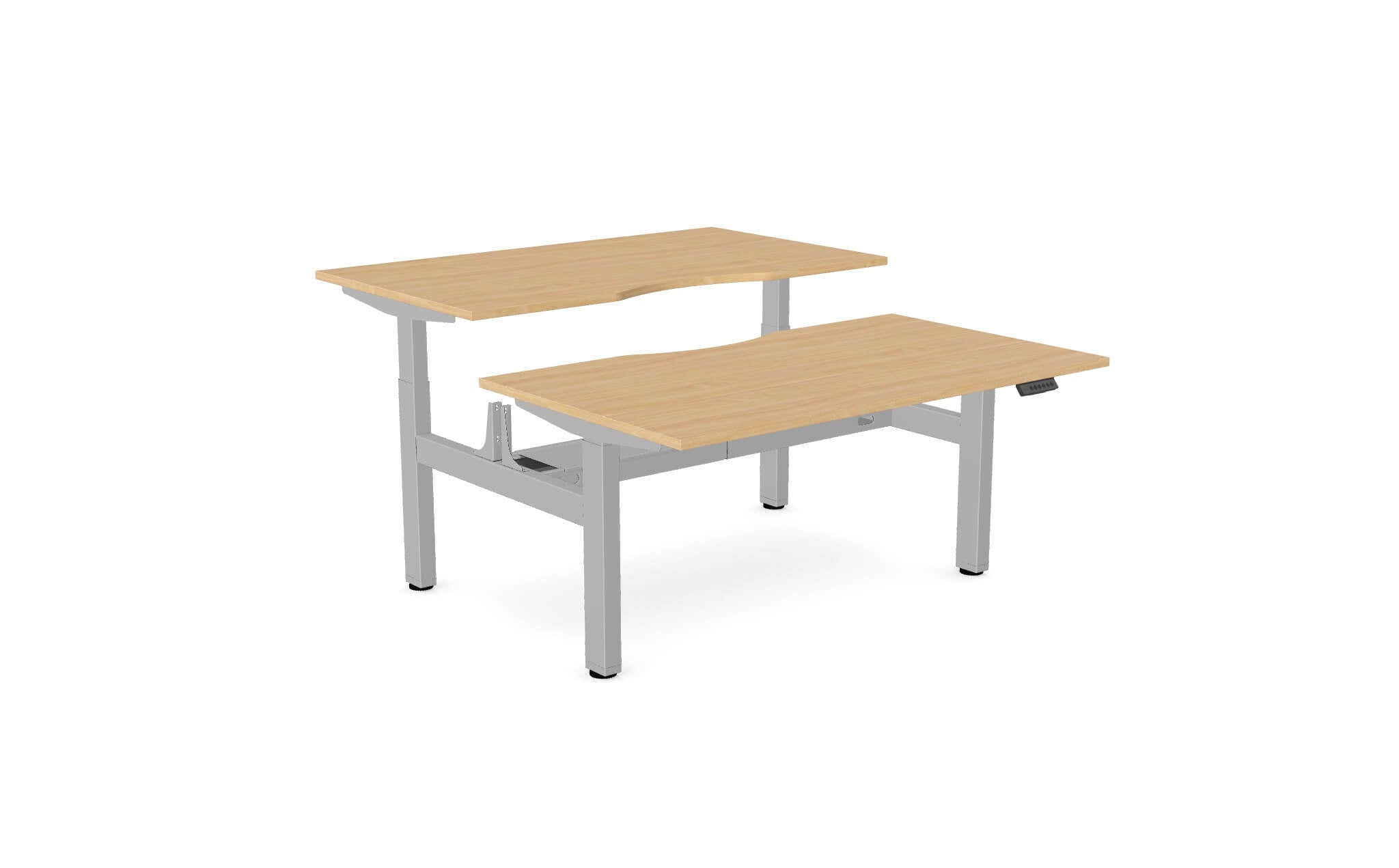 Aviator Two-Person Sit–Stand Desk