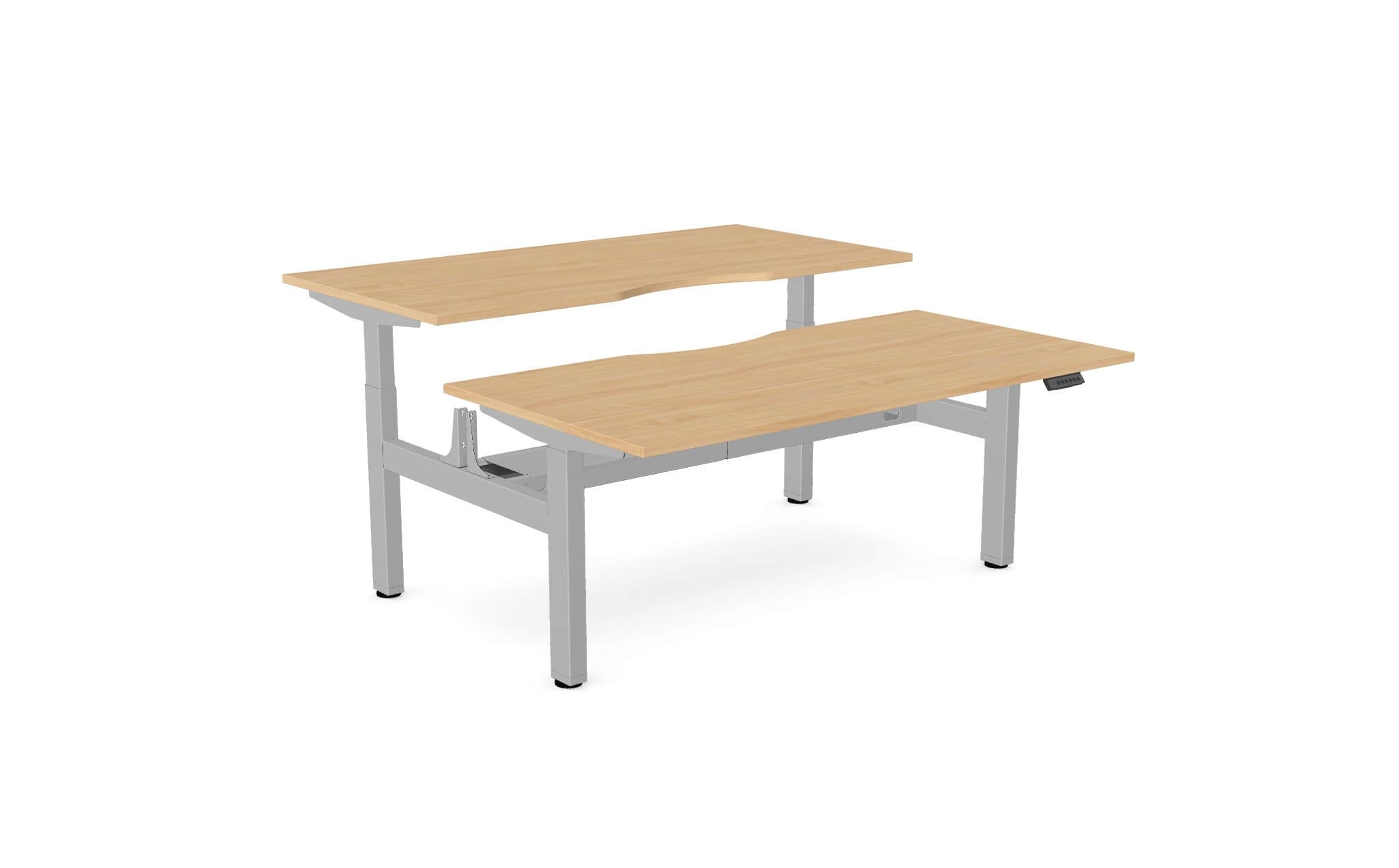 Aviator Two-Person Sit–Stand Desk