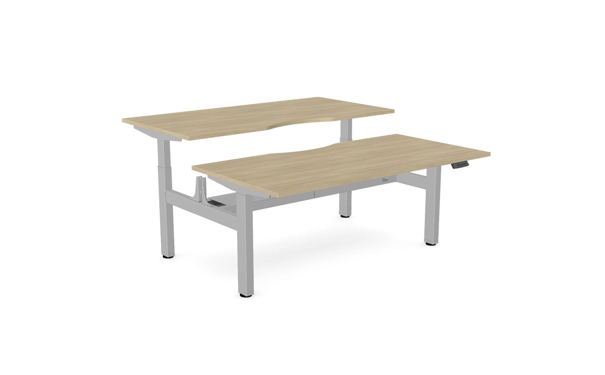 Aviator Two-Person Sit–Stand Desk