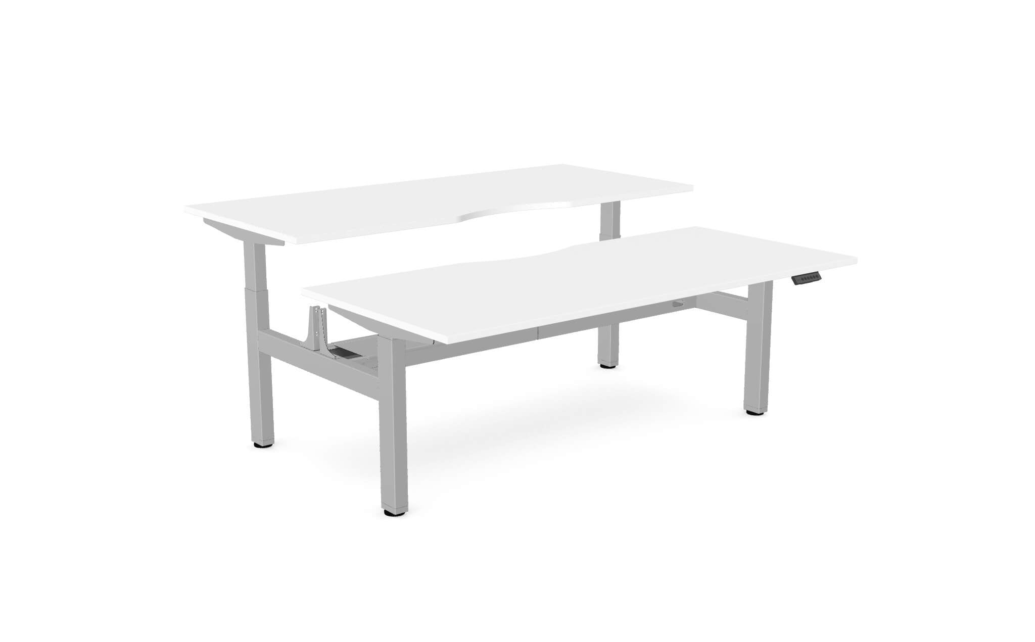 Aviator Two-Person Sit–Stand Desk