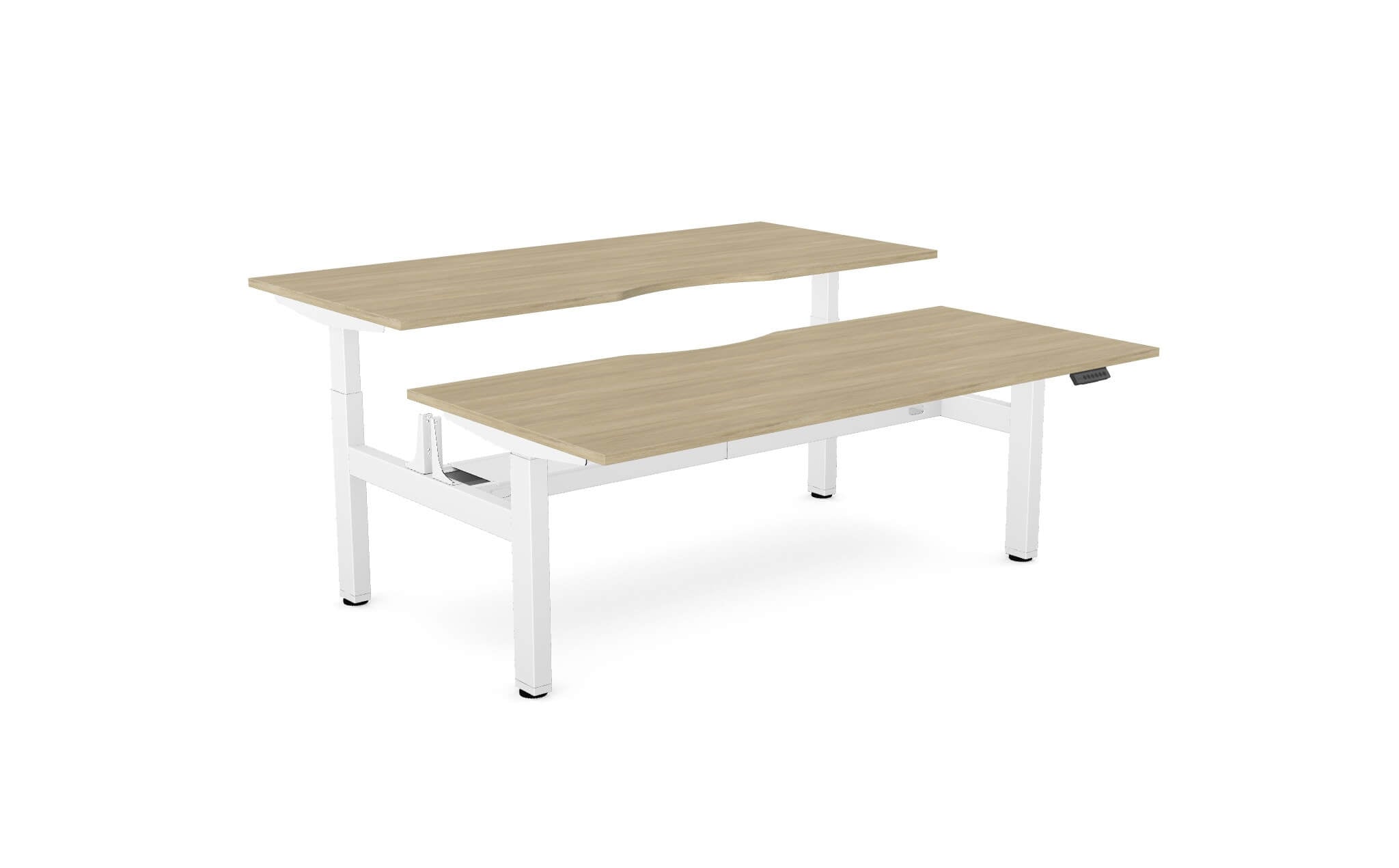 Aviator Two-Person Sit–Stand Desk