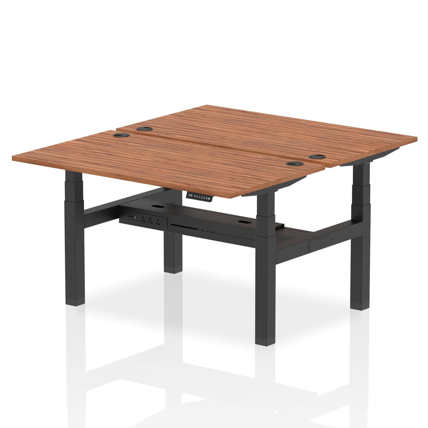 Air Back-to-Back Height Adjustable Bench Desk - 2 Person - Ergometric