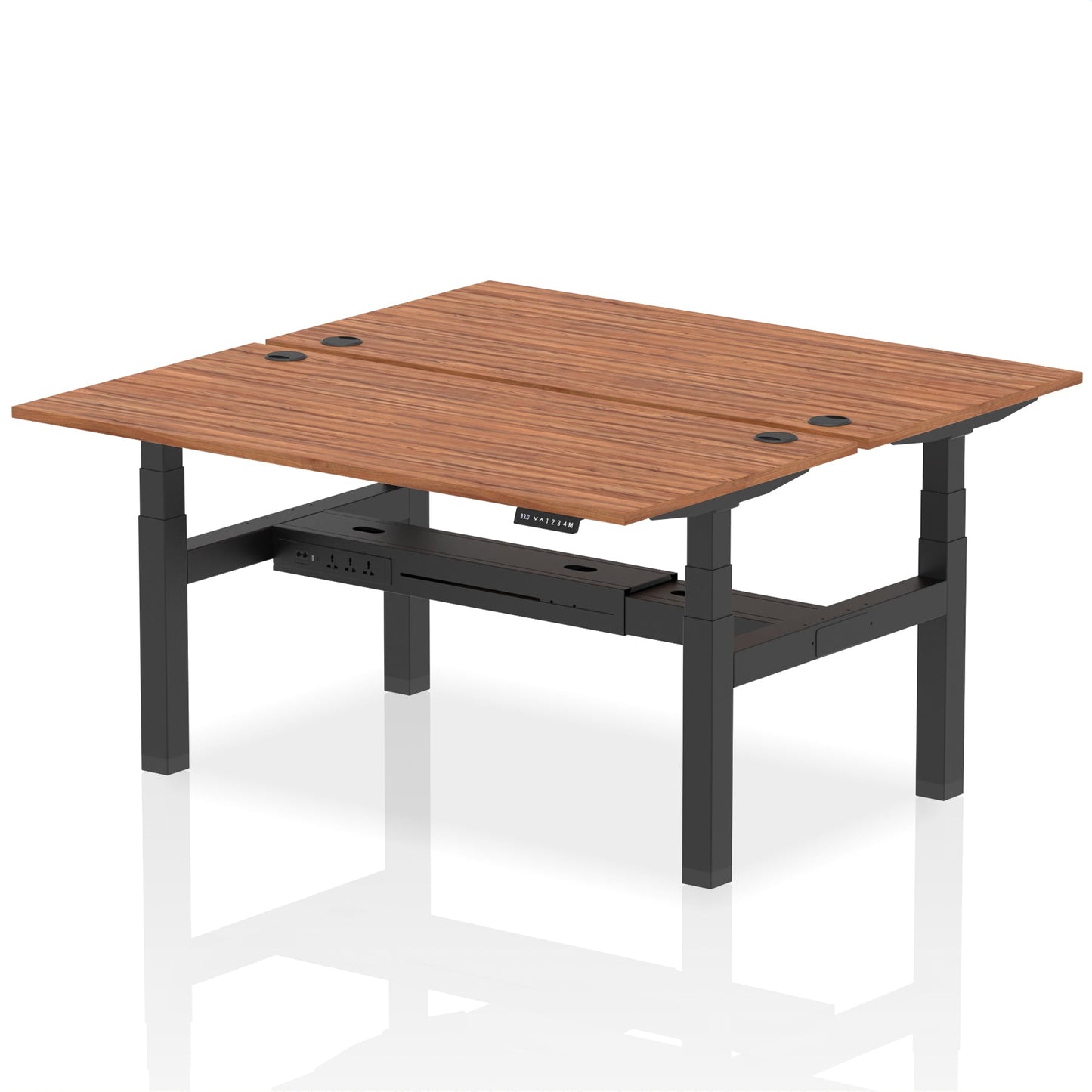 Air Back-to-Back Height Adjustable Bench Desk - 2 Person - Ergometric