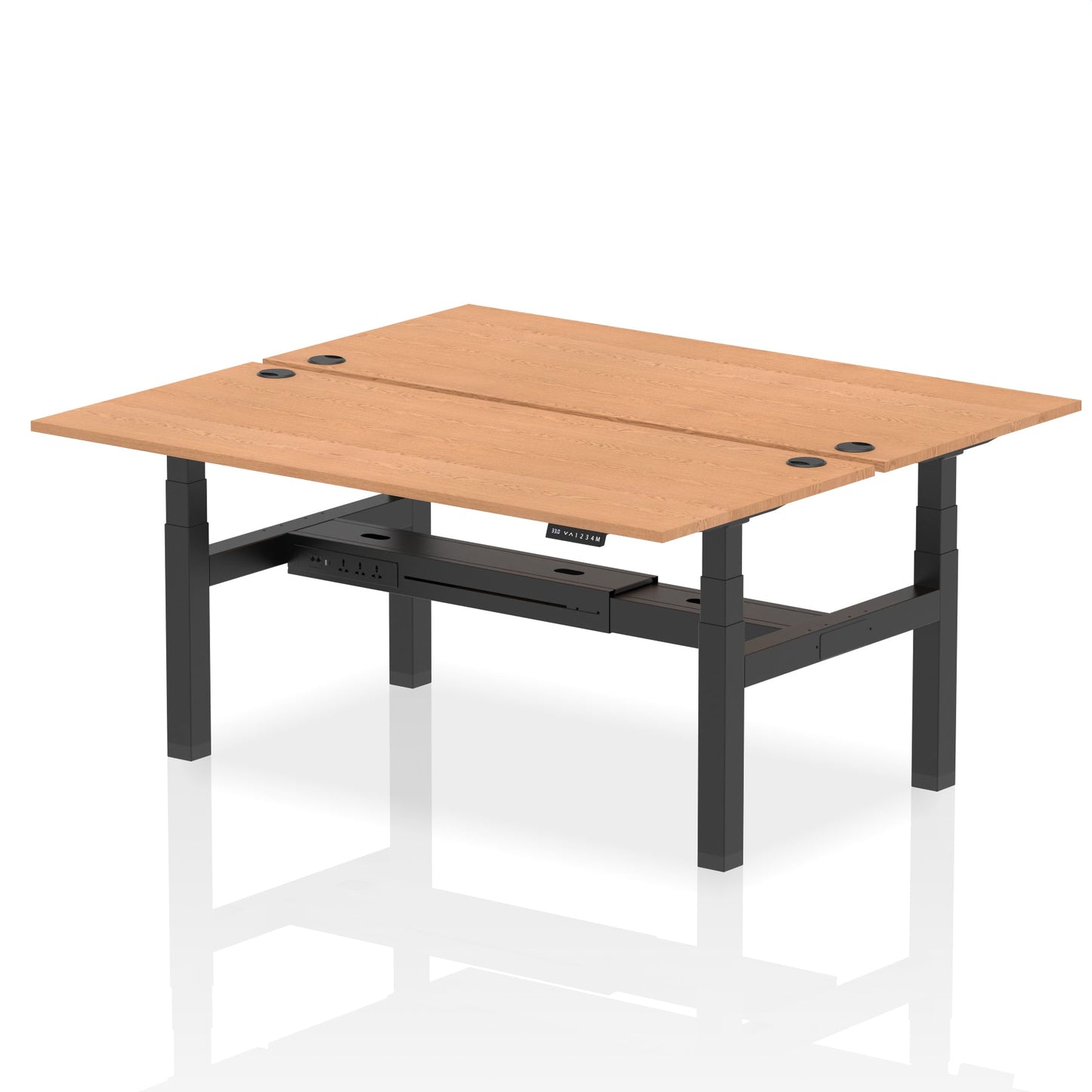 Air Back-to-Back Height Adjustable Bench Desk - 2 Person - Ergometric