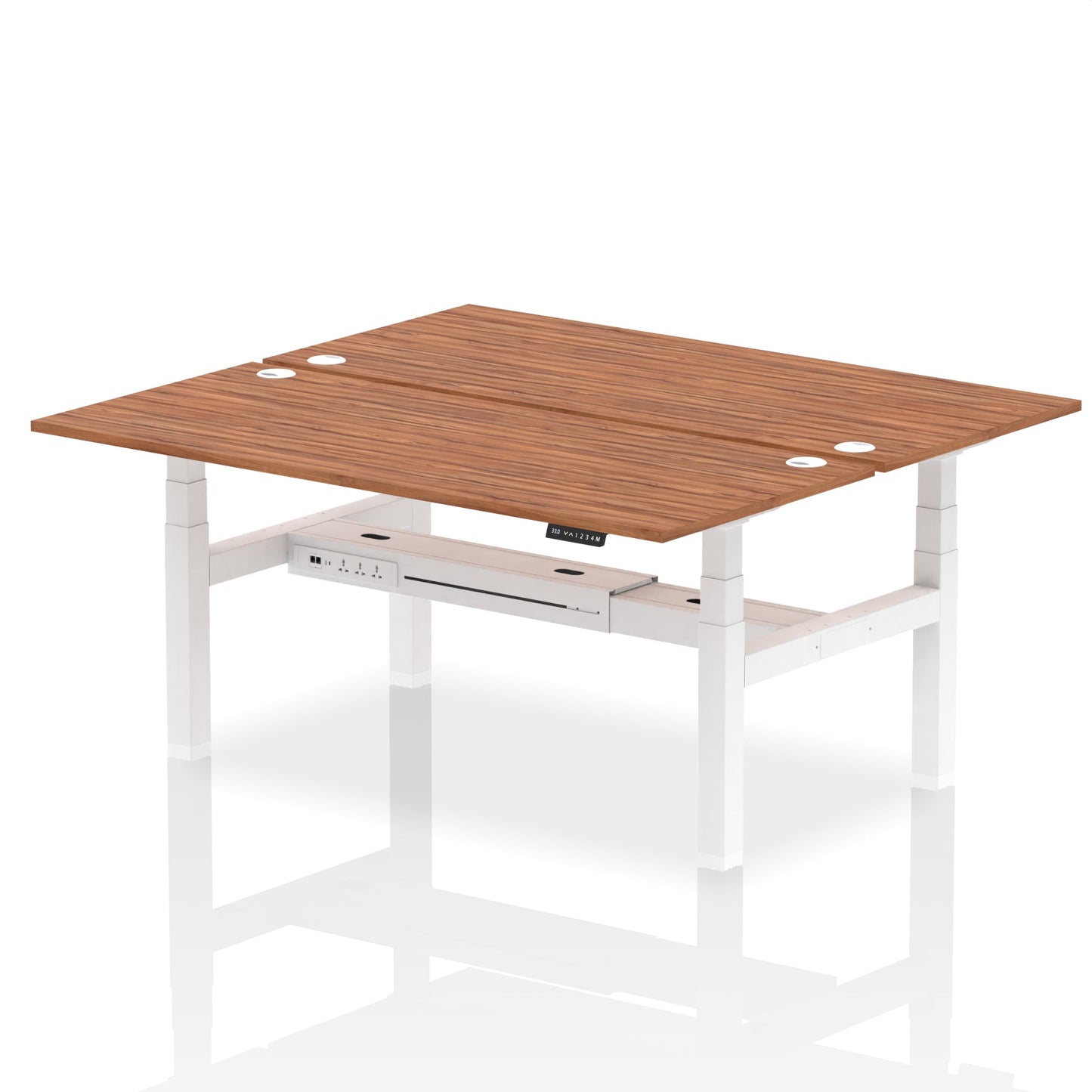 Air Back-to-Back Height Adjustable Bench Desk - 2 Person - Ergometric