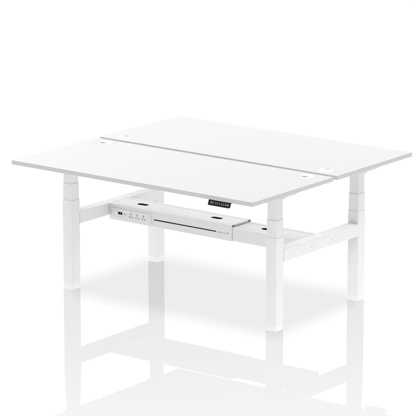 Air Back-to-Back Height Adjustable Bench Desk - 2 Person - Ergometric