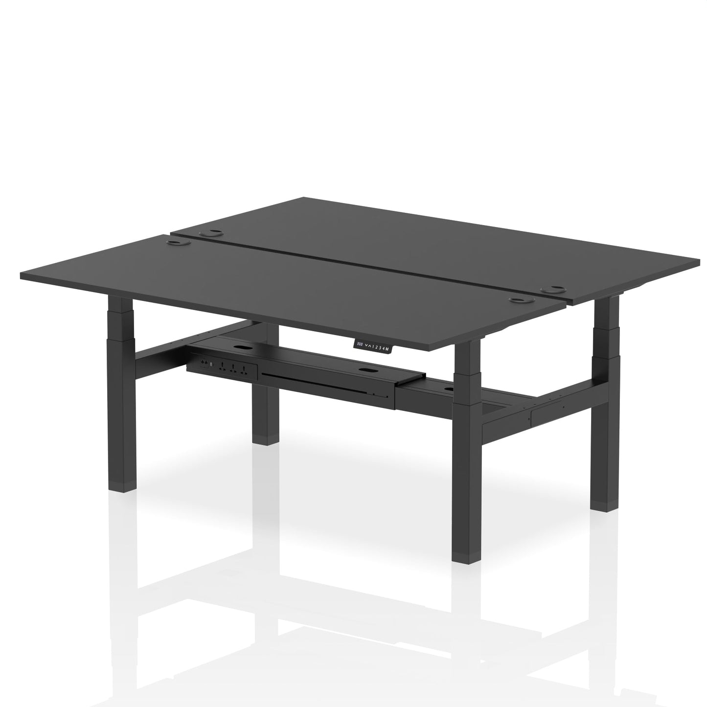Air Back-to-Back Height Adjustable Bench Desk - 2 Person - Ergometric
