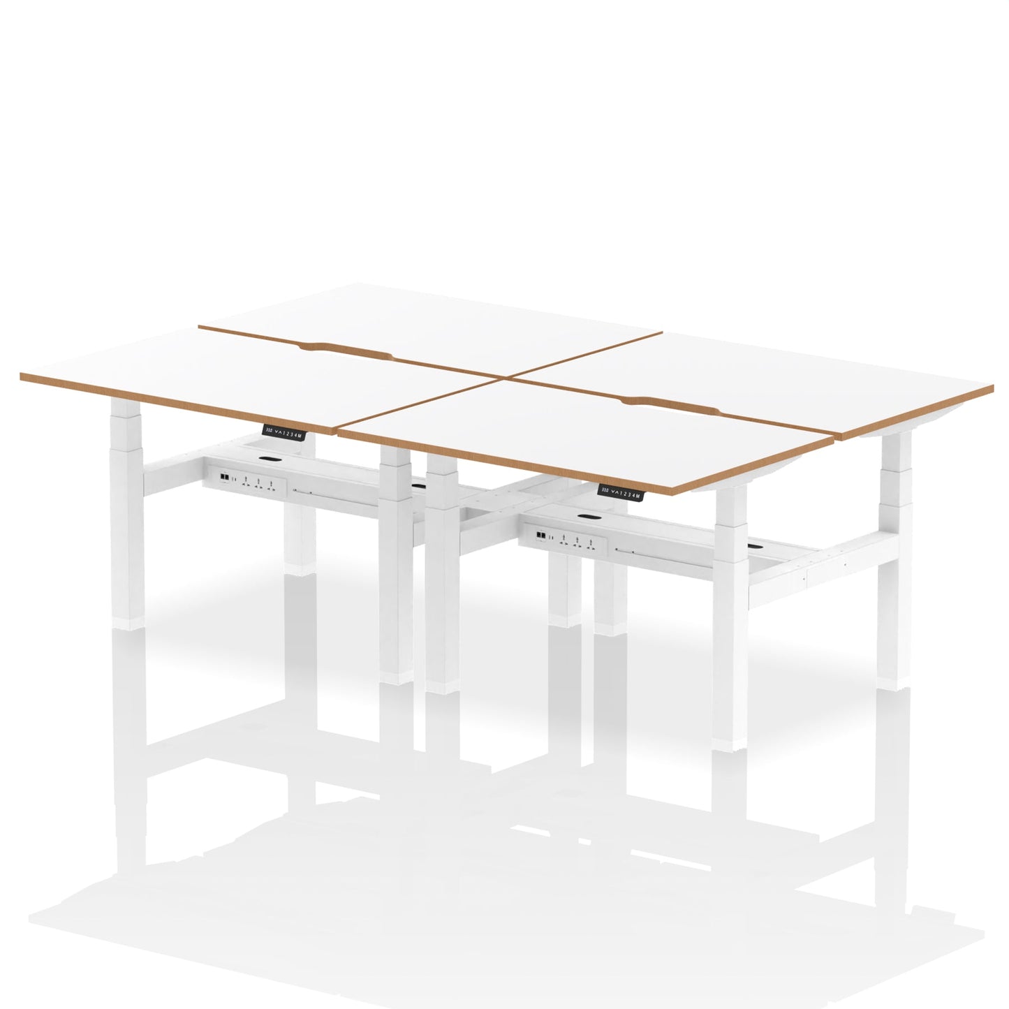 Oslo Air Back-to-Back Height Adjustable Bench Desk - Ergometric