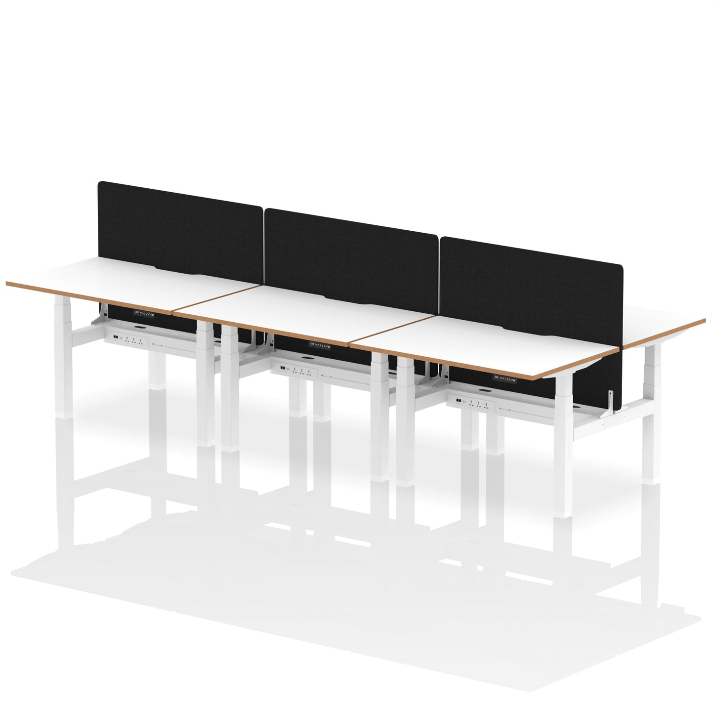 Oslo Air Back-to-Back Height Adjustable Bench Desk - Ergometric