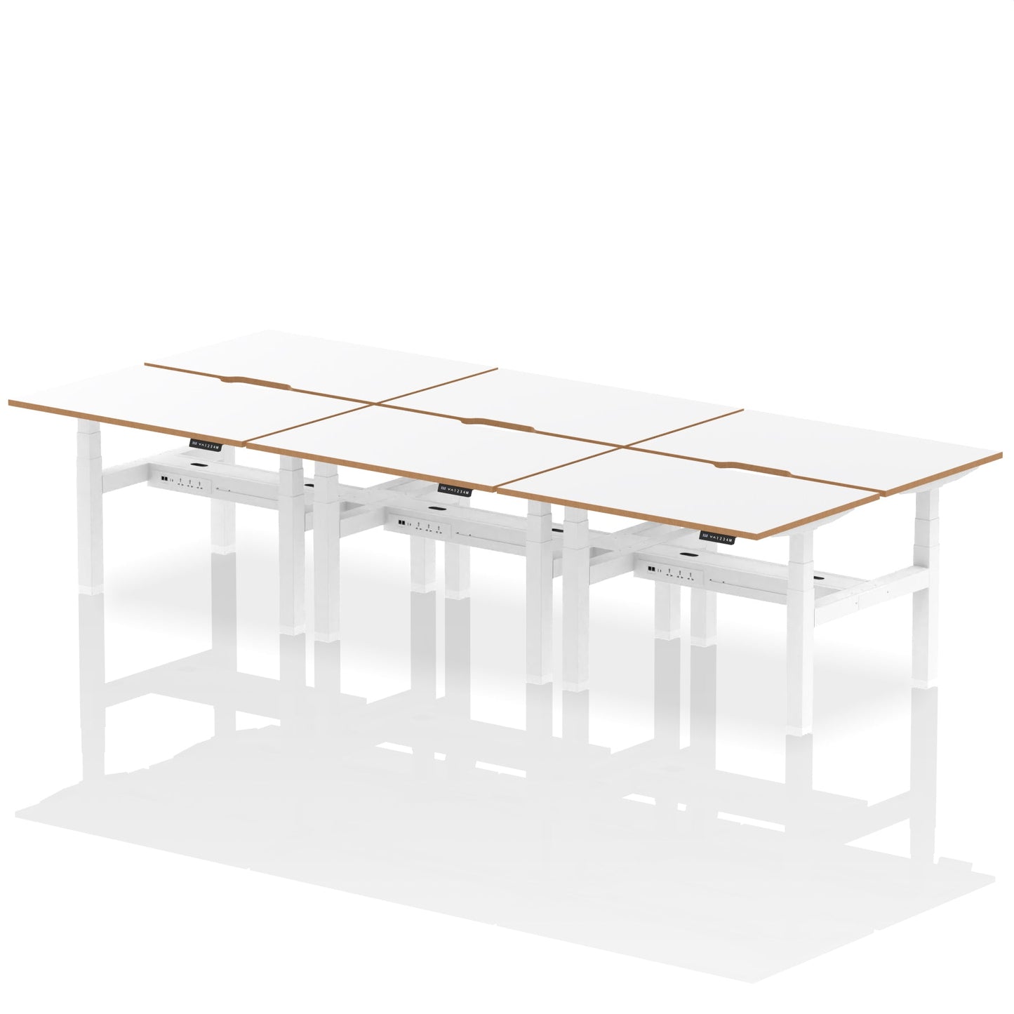 Oslo Air Back-to-Back Height Adjustable Bench Desk - Ergometric
