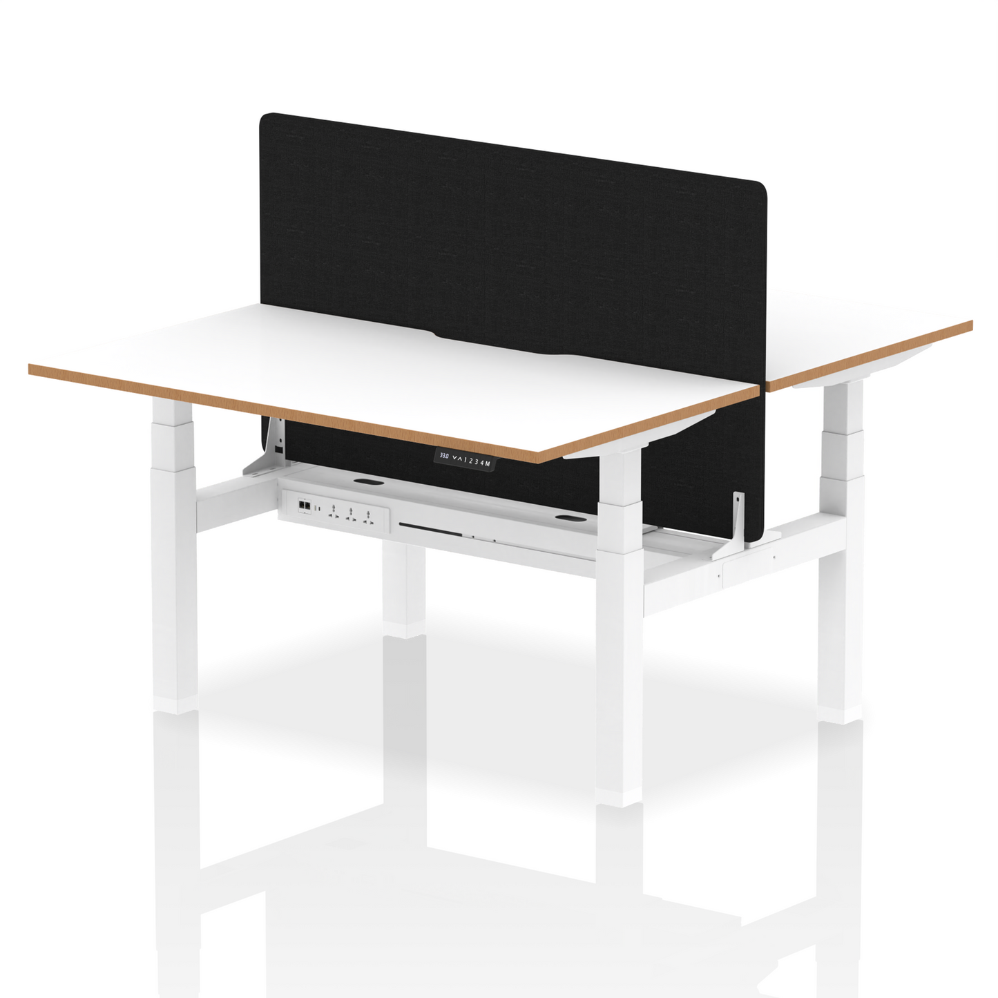 Oslo Air Back-to-Back Height Adjustable Bench Desk - Ergometric