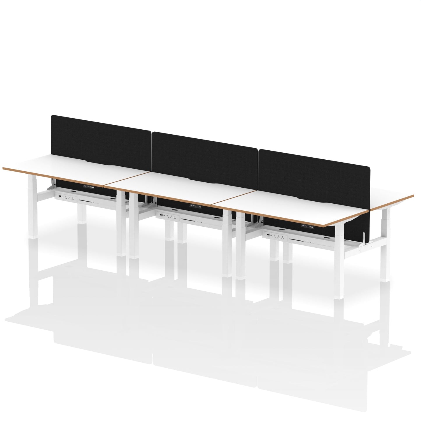 Oslo Air Back-to-Back Height Adjustable Bench Desk - Ergometric