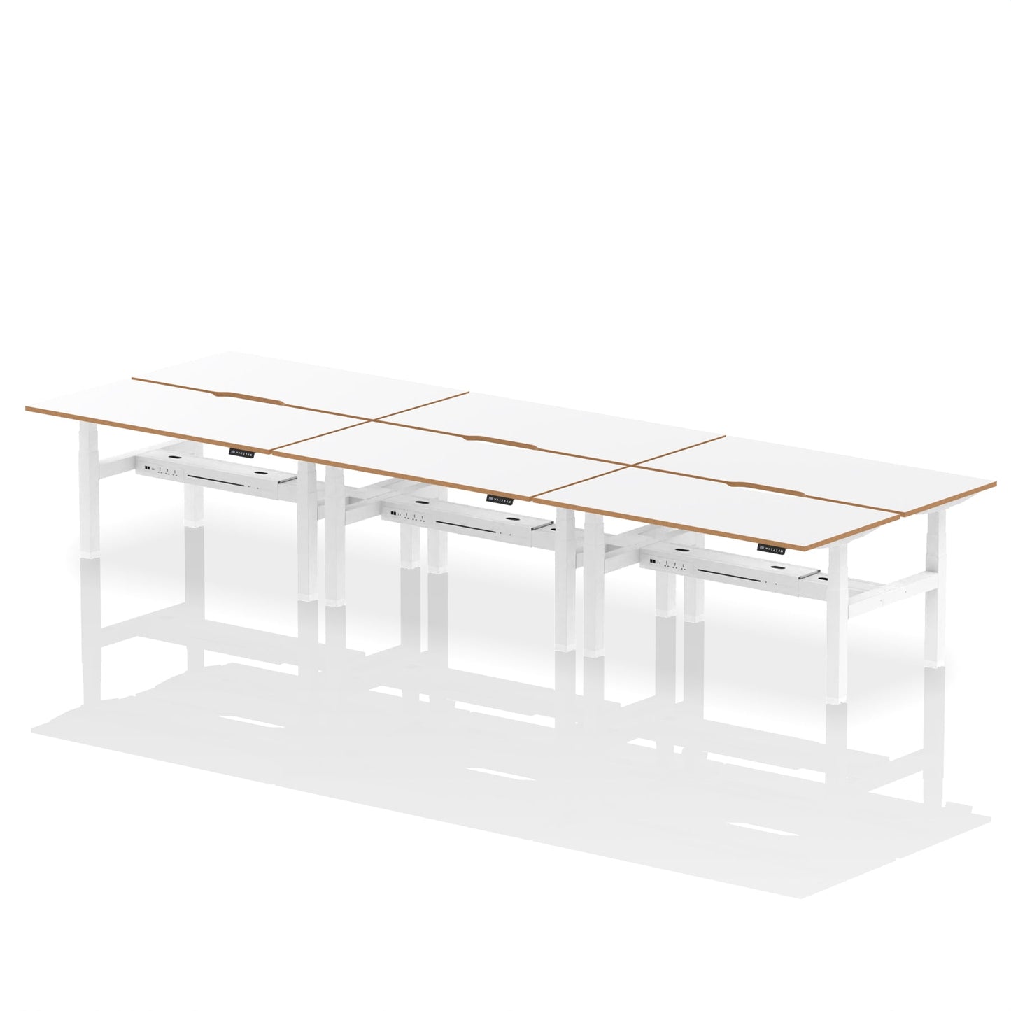 Oslo Air Back-to-Back Height Adjustable Bench Desk - Ergometric