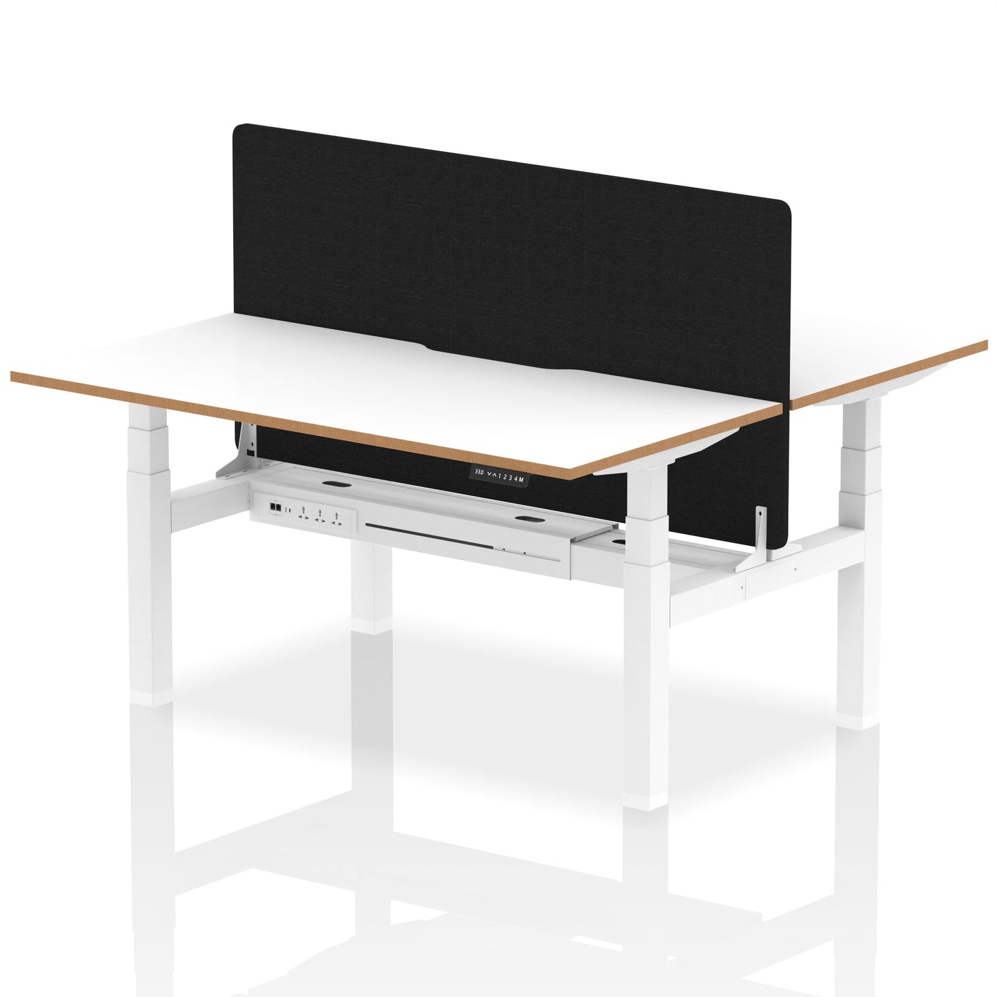 Oslo Air Back-to-Back Height Adjustable Bench Desk - Ergometric