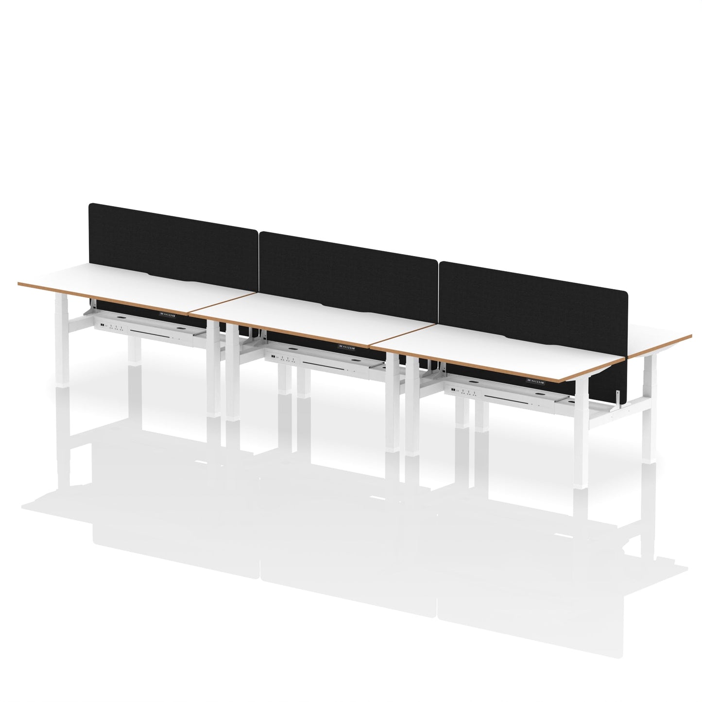 Oslo Air Back-to-Back Height Adjustable Bench Desk - Ergometric