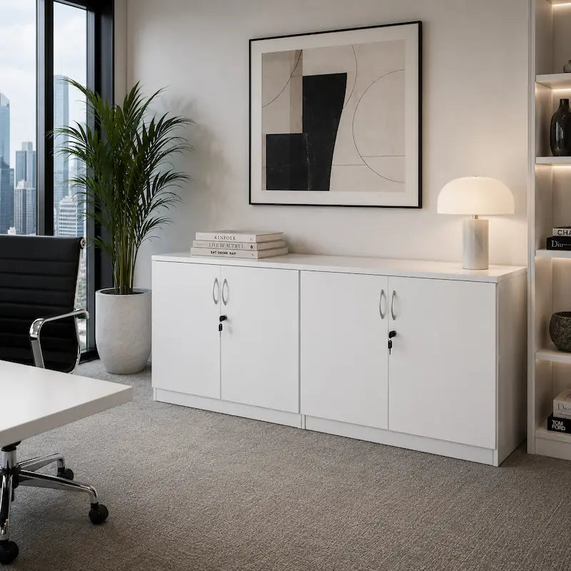 High Gloss Twin Cupboard - Ergometric