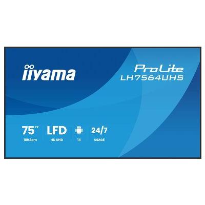 iiyama 75" ProLite LH7564UHS-B1AG Commercial Display