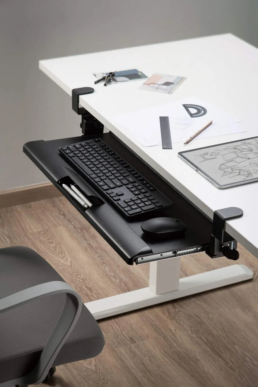 Glider Lite Clamp-On Ergonomic Keyboard Tray - Ergometric