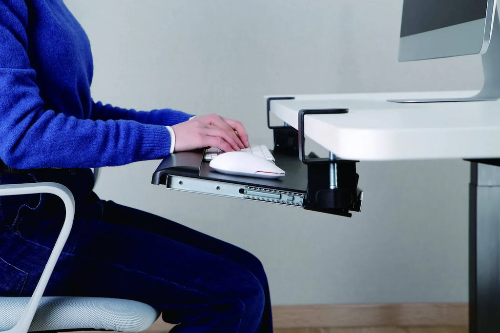 Glider Lite Clamp-On Ergonomic Keyboard Tray - Ergometric