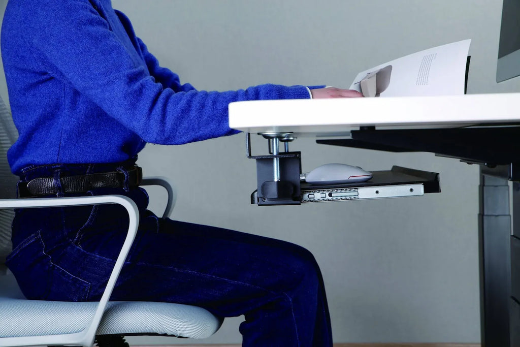 Glider Lite Clamp-On Ergonomic Keyboard Tray - Ergometric