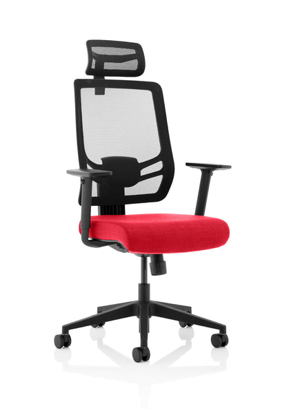 Ergo Twist High Mesh Back Task Operator Office Chair with Arms - Ergometric