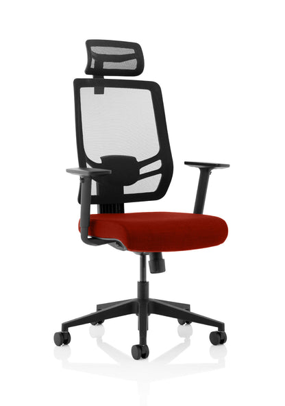 Ergo Twist High Mesh Back Task Operator Office Chair with Arms - Ergometric
