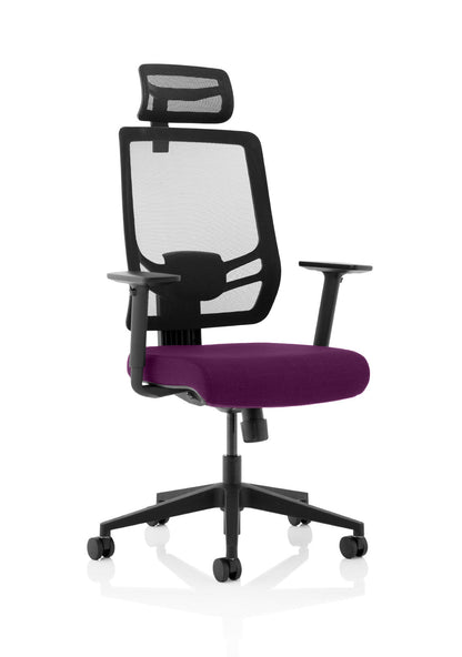 Ergo Twist High Mesh Back Task Operator Office Chair with Arms - Ergometric