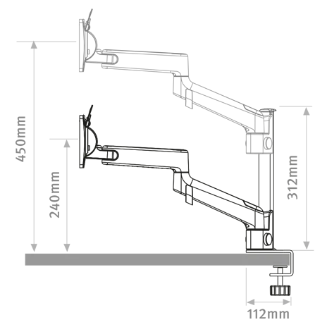 Lima Single Monitor Arm