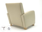 Wynne 81cm Wide Armchair in Cristina Marrone Ultima Faux Leather - Ergometric