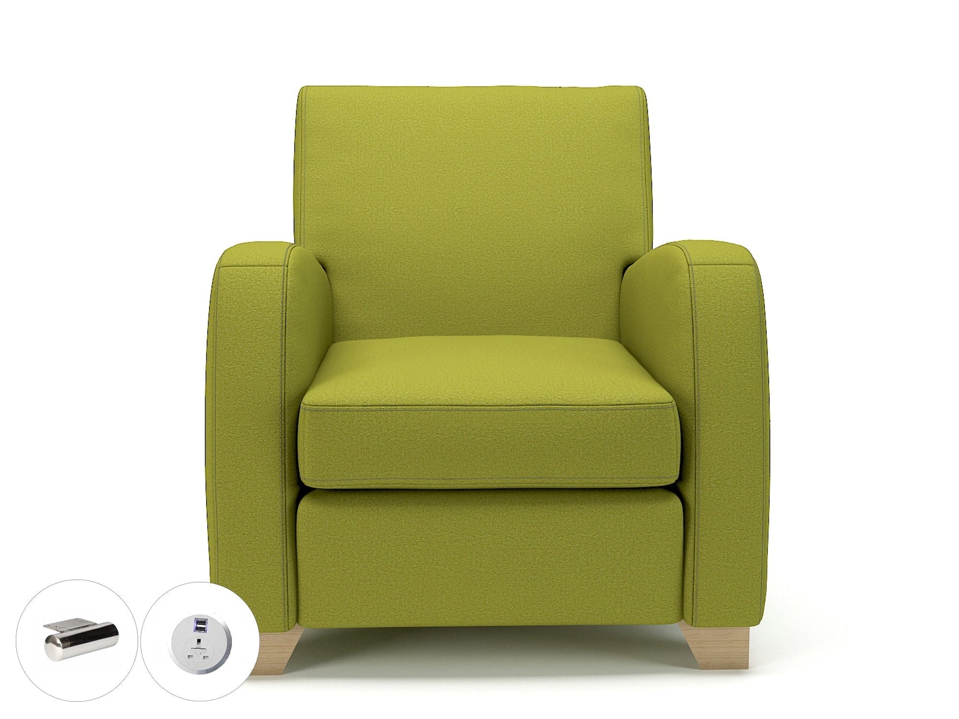 Wynne 81cm Wide Armchair in Warwick Dolly Fabric - Ergometric