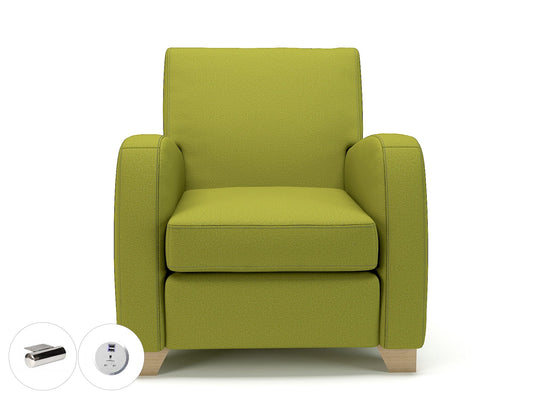 Wynne 81cm Wide Armchair in Warwick Dolly Fabric - Ergometric