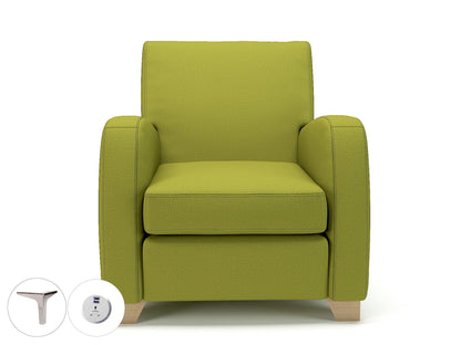 Wynne 81cm Wide Armchair in Warwick Dolly Fabric - Ergometric