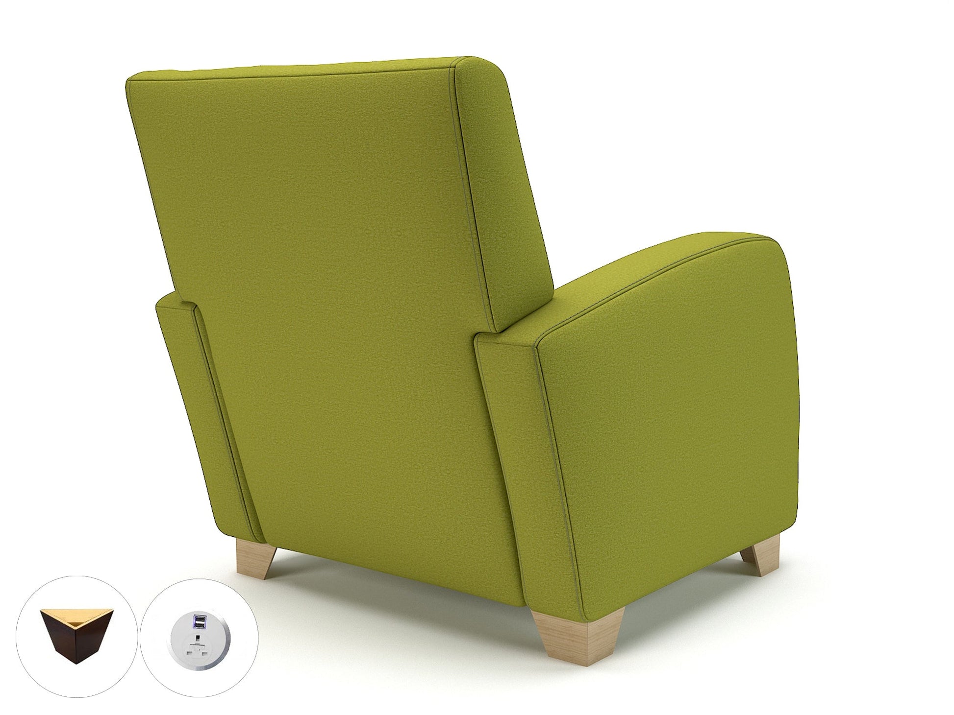 Wynne 81cm Wide Armchair in Warwick Dolly Fabric - Ergometric