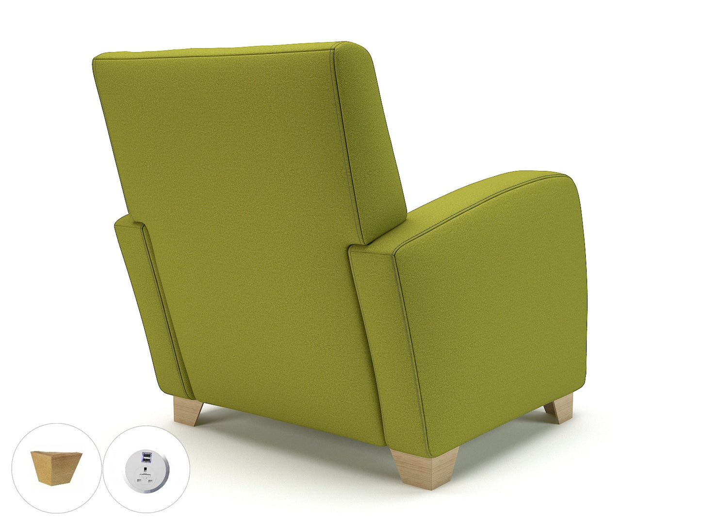 Wynne 81cm Wide Armchair in Warwick Dolly Fabric - Ergometric