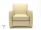 Wynne 81cm Wide Armchair in Cristina Marrone Ultima Faux Leather - Ergometric