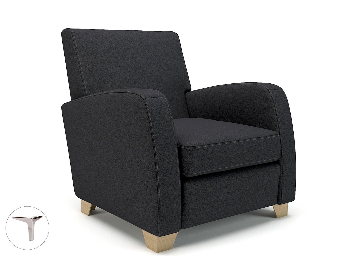 Wynne 81cm Wide Armchair in Warwick Dolly Fabric - Ergometric