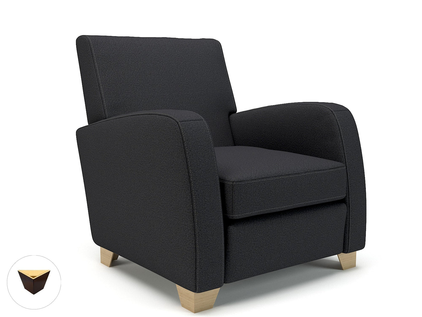 Wynne 81cm Wide Armchair in Warwick Dolly Fabric - Ergometric