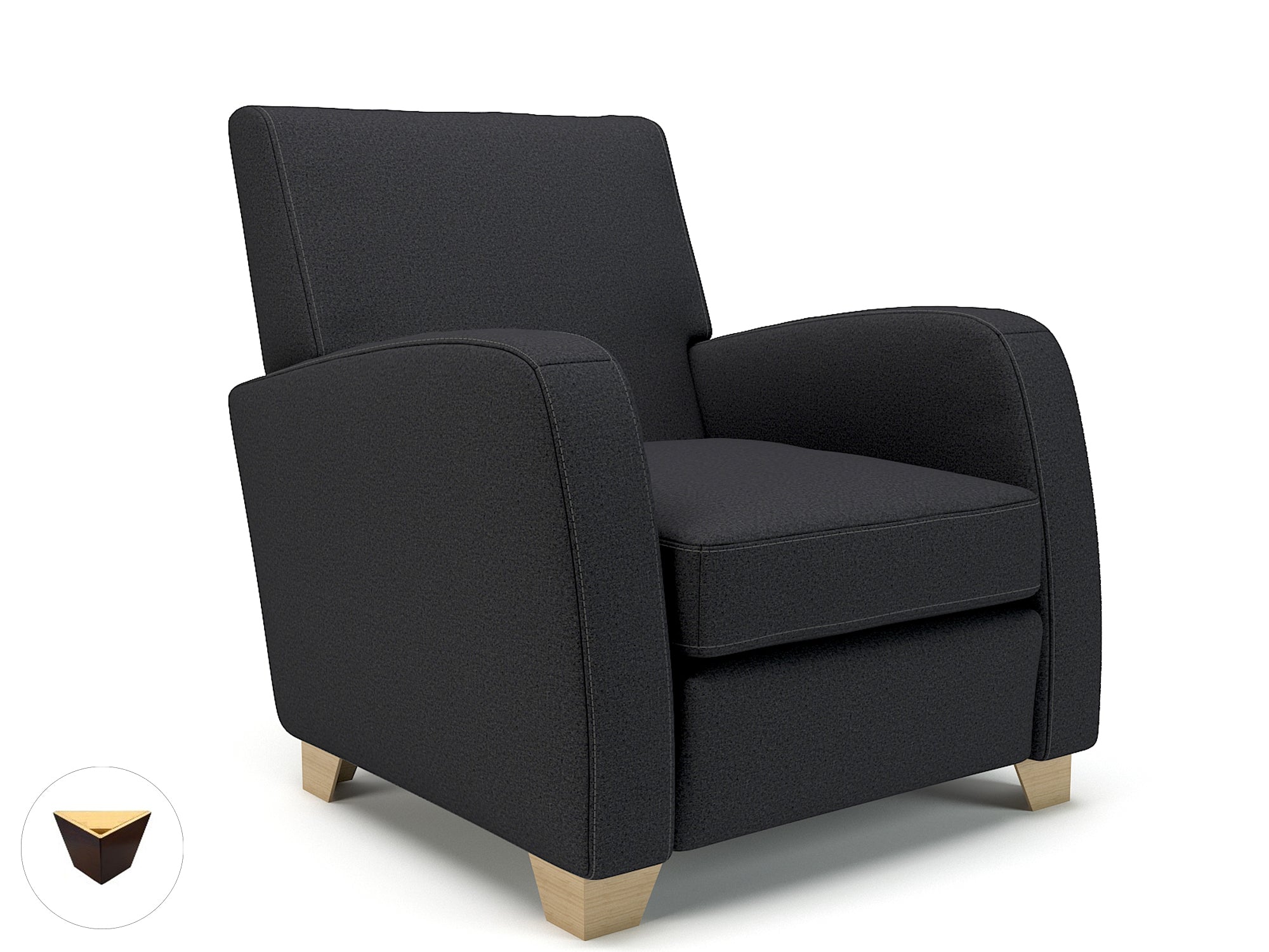 Wynne 81cm Wide Armchair in Warwick Dolly Fabric - Ergometric