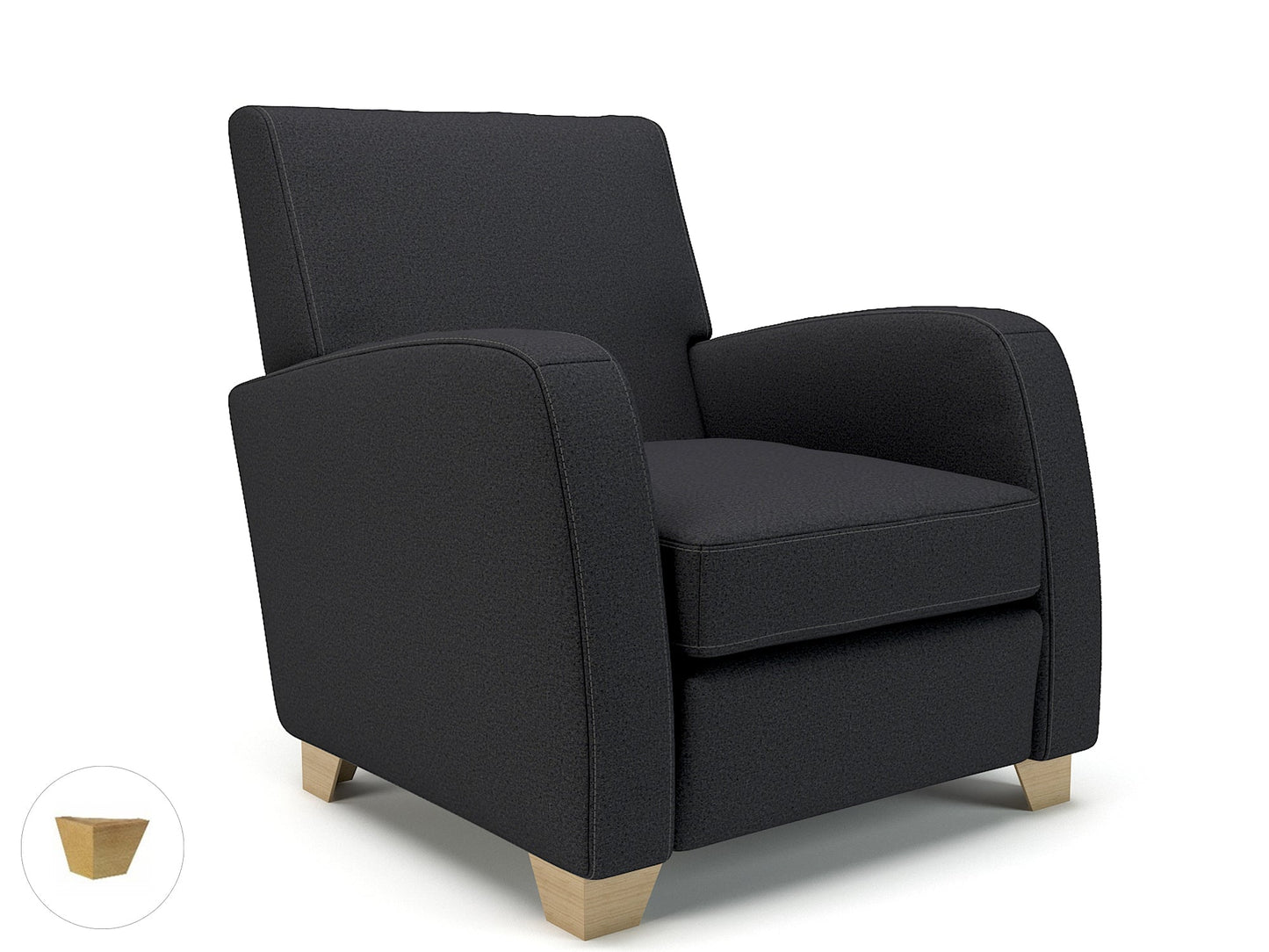 Wynne 81cm Wide Armchair in Warwick Dolly Fabric - Ergometric